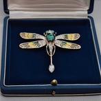 Zonder Minimumprijs - Broche Argento 925. Handgemaakt smalt., Sieraden, Tassen en Uiterlijk, Antieke sieraden