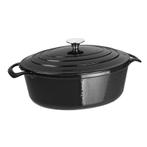 Vogue ovale inductie braadpan zwart 5L, Verzenden, Nieuw