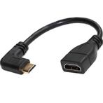 Mini HDMI - HDMI adapter - 90° haaks naar rechts -, Audio, Tv en Foto, Overige Audio, Tv en Foto, Nieuw, Ophalen of Verzenden