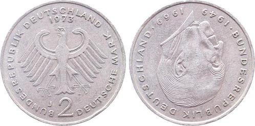 2 Mark Duitsland Fehlpraegung 2 Dm 1973 J Stempeldrehung..., Postzegels en Munten, Munten | Europa | Niet-Euromunten, Verzenden