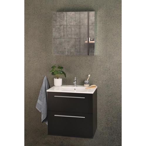 Wastafel Differnz Fit Met 2 Lades Inclusief Wastafel 60 cm, Huis en Inrichting, Badkamer | Badkamermeubels, Ophalen of Verzenden