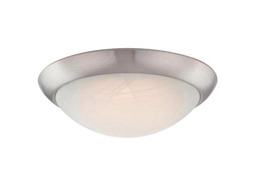 Dimbare LED Flush Mount Plafondlamp Nikkel, Huis en Inrichting, Woonaccessoires | Overige, Nieuw, Verzenden