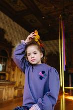 Sweater met pofmouwen  lavender  Blossom Kids Maat 110 110, Kinderen en Baby's, Kinderkleding | Maat 110, Nieuw, Meisje, Trui of Vest