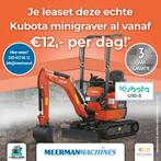 Kubota U10-5 (Al vanaf €14,- per dag!), Graafmachine