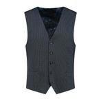 GENTS - Gilet miniruit blauw-grijs - 56, Kleding | Heren, Kostuums en Colberts, Verzenden, Nieuw