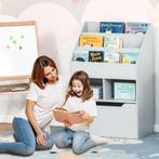 TRUUSK Kinderen Boekenkast Met Lade, 3 Opbergvakken En 2 Ope, Verzenden, Nieuw