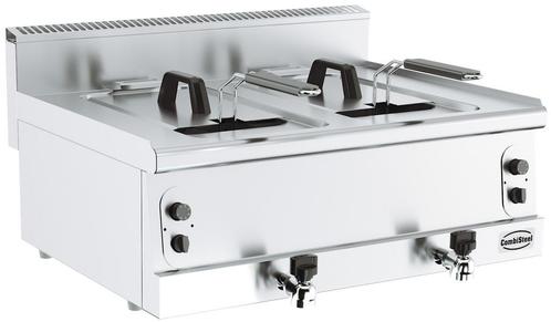 Combisteel Base 600 | Friteuse | Gas | 8+8L | Aftapkranen |, Zakelijke goederen, Horeca | Keukenapparatuur, Nieuw in verpakking