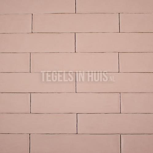 Equipe wandtegel masia roze glans 7,5x30cm langwerpige, Doe-het-zelf en Verbouw, Tegels, Wandtegels, Nieuw, 10 m² of meer, Keramiek