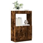 vidaXL Hoge kast 63x33x100 cm bewerkt hout gerookt, Verzenden, Nieuw, Overige houtsoorten