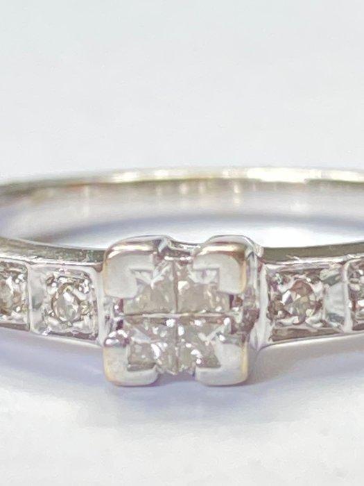 Zonder Minimumprijs - Ring - 18 karaat Witgoud Diamant, Sieraden, Tassen en Uiterlijk, Ringen