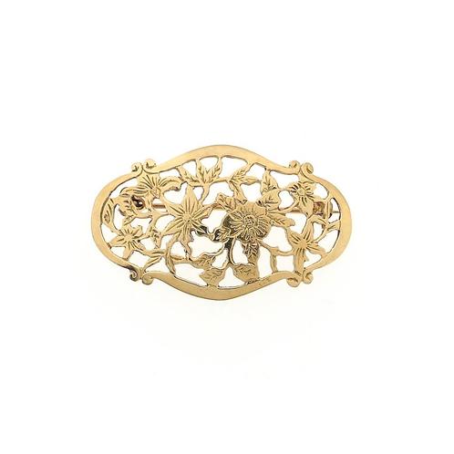 Vintage gouden broche | Floraal design (sierlijk, geelgoud), Sieraden, Tassen en Uiterlijk, Broches, Overige kleuren, Gebruikt