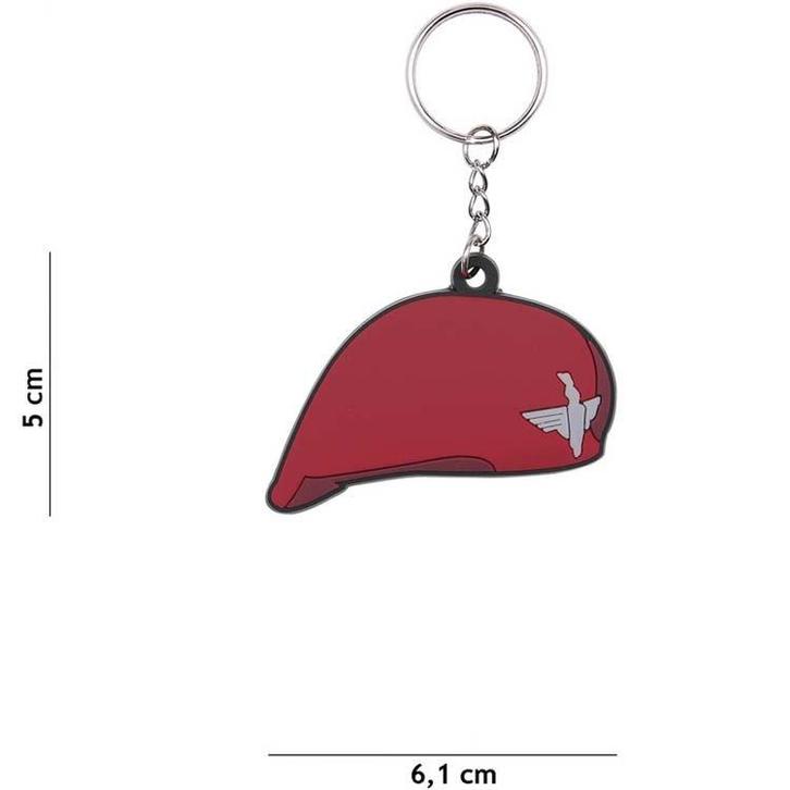 Sleutelhanger PVC - Baret Rood WWII NIEUW, Verzamelen, Sleutelhangers, Nieuw, Ophalen of Verzenden