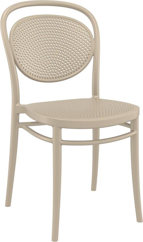 Tuinstoel - Stapelbaar - Taupe - Marcel - Siesta, Tuin en Terras, Tuinstoelen, Verzenden