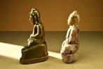 Pair of Miniature Statues of Buddha, Burma - sculptuur -, Antiek en Kunst, Kunst | Niet-Westerse kunst