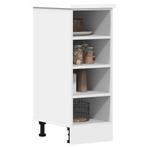vidaXL Onderkast Riga 30x44,5x81,5 cm bewerkt hout wit, Huis en Inrichting, Keuken | Keukenelementen, Verzenden, Nieuw, Wit