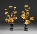 Jôka altijdbloem - Verguld hout, ijzer - Japan - Anno 2000, Antiek en Kunst