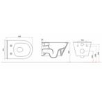 Wandcloset Wiesbaden Stereo Rimless Softclose met Shade, Ophalen of Verzenden, Nieuw