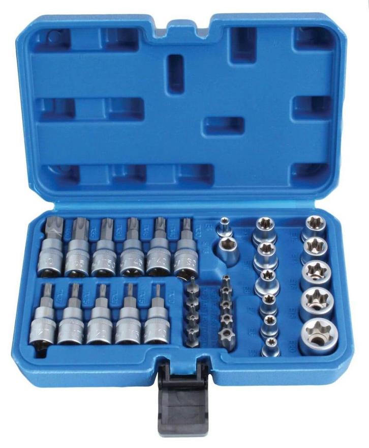 Torx Dopset - Torxset En E Socket Set - 34 Delig - 3/8 Duims, Doe-het-zelf en Verbouw, Gereedschap | Handgereedschap, Nieuw, Ophalen of Verzenden
