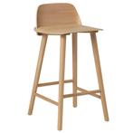 23% Korting | Tweedekansje | Muuto Nerd Barkruk, Verzenden, Zo goed als nieuw, Hout, Minder dan 30 cm