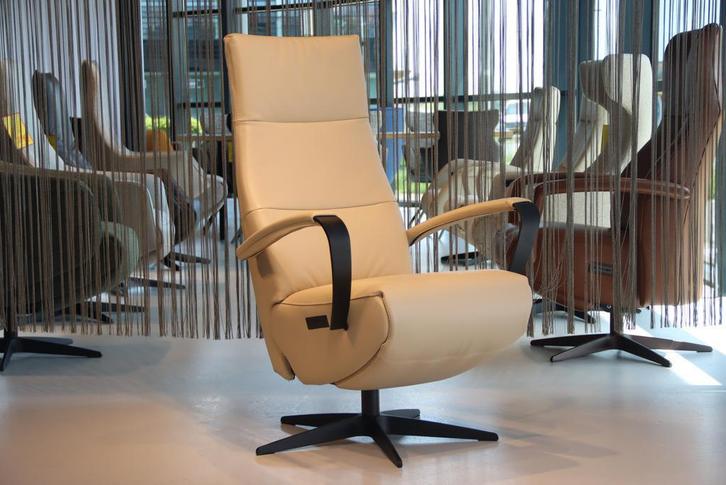 Relaxfauteuil leer 3 motoren De Toekomst Twice Pro TW-270N, Huis en Inrichting, Fauteuils, Nieuw, Leer, Ophalen of Verzenden