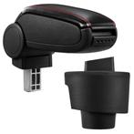 Armsteun Seat Ibiza 6J vf 2008 kunstleer zwart met rood stik, Verzenden, Nieuw