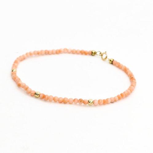 Zonder Minimumprijs - Armband - 18 karaat Geel goud Koraal, Sieraden, Tassen en Uiterlijk, Armbanden