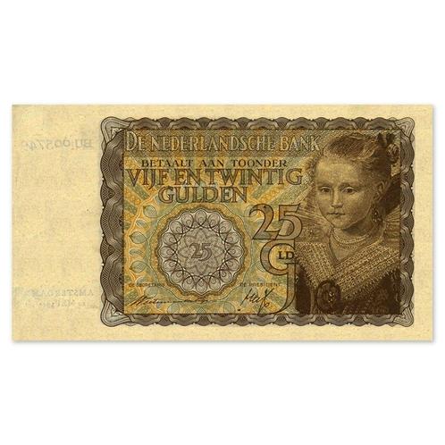 25 Gulden Prinsesje 1940 Zfr, Postzegels en Munten, Bankbiljetten | Nederland, Verzenden