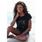Vivance Shirt met ronde hals Met goudkleurige glanzende, Verzenden, Nieuw