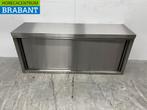 RVS Wandkast 2 schuifdeuren 140 cm Horeca, Zakelijke goederen, Horeca | Keukenapparatuur, Ophalen of Verzenden, Gebruikt