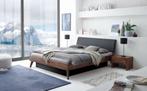 Waterbed Caprile massief walnoot 90x200, Verzenden, Nieuw, Tweepersoons, Gestabiliseerd