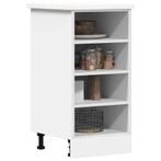 vidaXL Onderkast Riga 40x44,5x81,5 cm bewerkt hout wit, Huis en Inrichting, Keuken | Keukenelementen, Verzenden, Nieuw, Wit