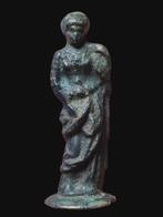 Oud-Romeins Brons Interesting goddess Statuette (Zonder, Antiek en Kunst