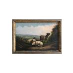 J. Lant Carpenter (act.1868-1901) - Landschaft mit Schafen,, Antiek en Kunst