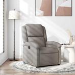 vidaXL Fauteuil verstelbaar stof taupe, Huis en Inrichting, Fauteuils, Verzenden, Nieuw