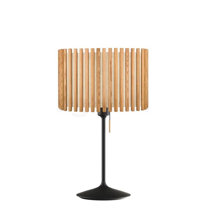 Umage Komorebi Santø© Tafellamp, kap naturel eiken/voet zw, Huis en Inrichting, Lampen | Tafellampen, Nieuw, Verzenden