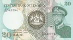 1984 Lesotho P 6b 20 Maloti Unc, Postzegels en Munten, Bankbiljetten | Europa | Niet-Eurobiljetten, Verzenden