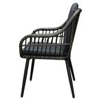 Showroommodel Ohio dining tuinstoel antraciet ( set van 6, Tuin en Terras, Tuinsets en Loungesets, Ophalen of Verzenden, Nieuw