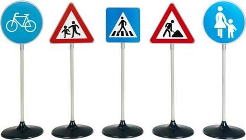 Klein Toys 5-delige verkeersbordenset - 70 cm hoogte -, Kinderen en Baby's, Speelgoed | Overig, Zo goed als nieuw, Ophalen of Verzenden