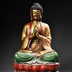Een fraaie in China geschilderde figuur van Shakyamuni, Antiek en Kunst