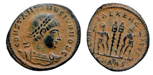 Romeinse Rijk Lot of 4 Æ Folles 4th - 5th century AD (Zonder, Postzegels en Munten, Munten | Europa | Niet-Euromunten