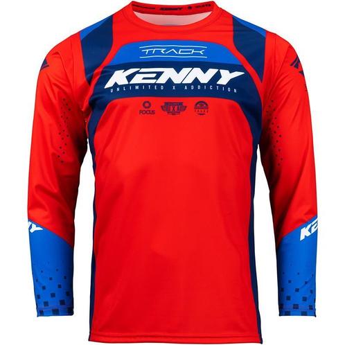 Cross-shirt Kenny Racing Track - Rood / Blauw - MAAT L / XL, Motoren, Kleding | Motorkleding, Nieuw met kaartje, Verzenden