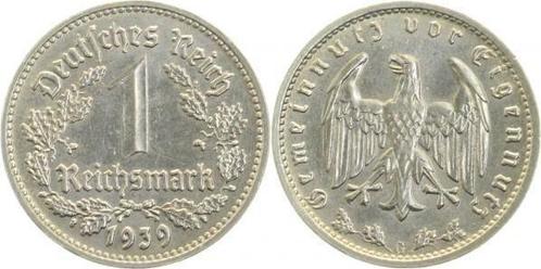 Duitsland 1 Reichsmark 1939 G J 354 praegefrisch/fast pra..., Postzegels en Munten, Munten | Europa | Niet-Euromunten, Verzenden