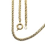 Gouden vossenstaart schakelcollier (Ketting), Ophalen of Verzenden, Gebruikt, Overige kleuren, Goud