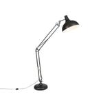 Industriële vloerlamp zwart verstelbaar - Hobby, Huis en Inrichting, Lampen | Vloerlampen, Nieuw, Overige materialen, Retro, 150 tot 200 cm