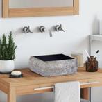 vidaXL Gootsteen 30x30x13 cm marmer zwart, Doe-het-zelf en Verbouw, Sanitair, Verzenden, Nieuw