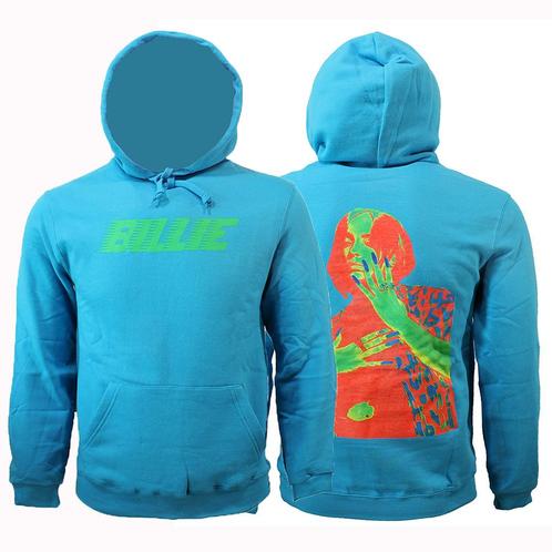 Billie Eilish Thermal Photo Neon Logo  Hoodie Sweater Trui, Kleding | Heren, Truien en Vesten, Verzenden