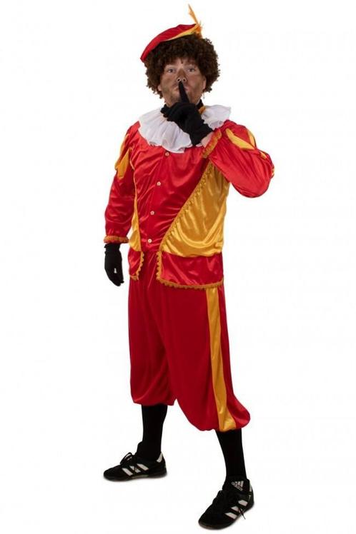 Piet kostuum rood/goud unisex, Kinderen en Baby's, Carnavalskleding en Verkleedspullen, Ophalen of Verzenden