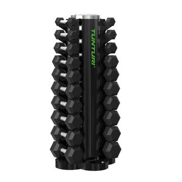 Platinum Hexa Rubber Dumbbell Sets incl Dumbbell toren - beschikbaar voor biedingen
