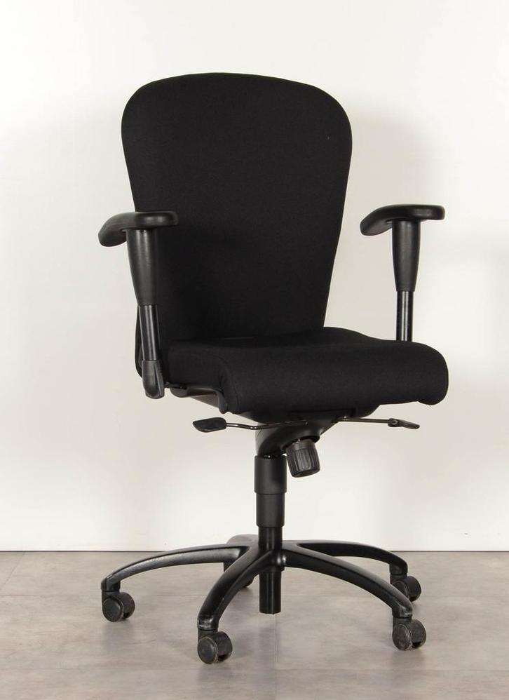 Bureaustoel Interstuhl 0152, zwart, (opnieuw gestoffeerd) 2D, Zakelijke goederen, Kantoor en Winkelinrichting | Kantoormeubilair en Inrichting