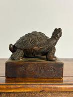 Zegel Schildpad - Brons - China - Eind 20e eeuw, Antiek en Kunst